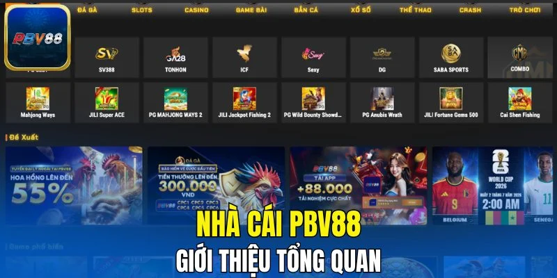 Giới thiệu tổng quan về nhà cái PBV88